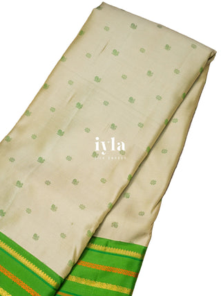 The Timeless Legacy Weave Kanjeevaram in Pistachio Dream