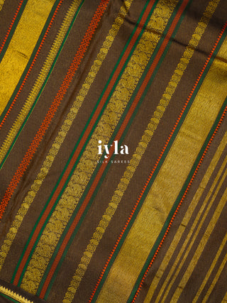 The Timeless Legacy Weave Kanjeevaram in Wild Turmeric