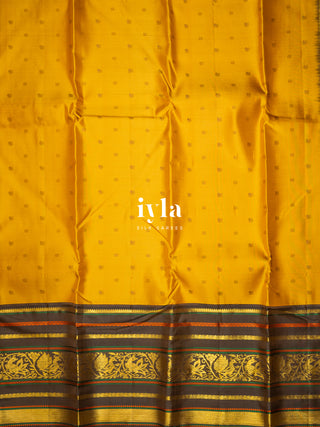 The Timeless Legacy Weave Kanjeevaram in Wild Turmeric