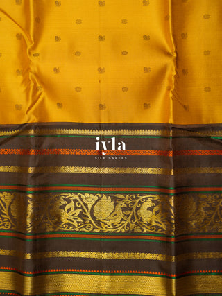 The Timeless Legacy Weave Kanjeevaram in Wild Turmeric