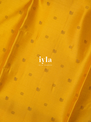 The Timeless Legacy Weave Kanjeevaram in Wild Turmeric