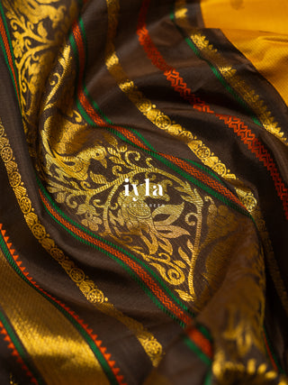 The Timeless Legacy Weave Kanjeevaram in Wild Turmeric
