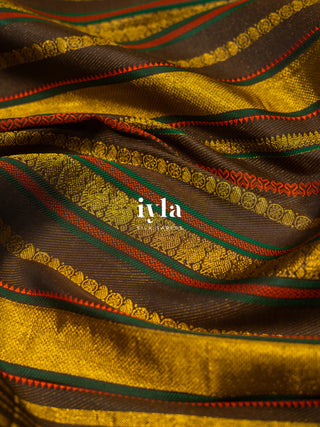 The Timeless Legacy Weave Kanjeevaram in Wild Turmeric