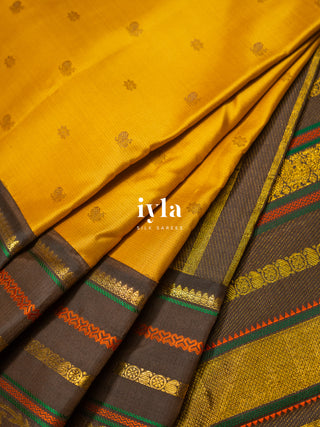 The Timeless Legacy Weave Kanjeevaram in Wild Turmeric
