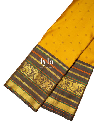 The Timeless Legacy Weave Kanjeevaram in Wild Turmeric
