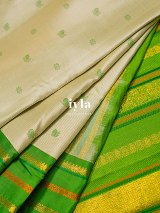 The Timeless Legacy Weave Kanjeevaram in Pistachio Dream