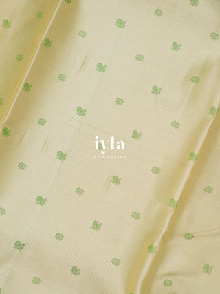 The Timeless Legacy Weave Kanjeevaram in Pistachio Dream