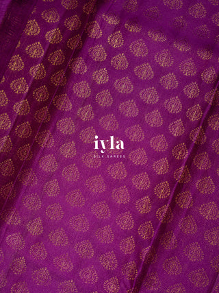 The Butterfly Weave Kanjeevaram in Bright Orange