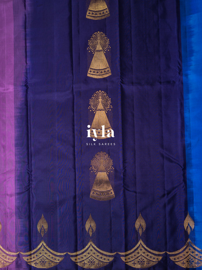 The Nine-Hued Dynamic Diwali Kanjeevaram