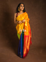 Load image into Gallery viewer, The Nine-Hued Dynamic Diwali Kanjeevaram
