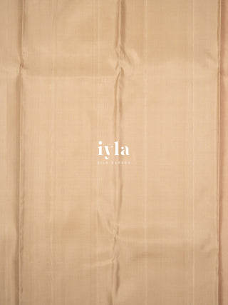 The Amaryllis Colorburst Kanjeevaram in Champagne Beige