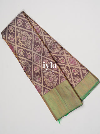 The Ash Grey Artisanal Weave Kanjeevaram