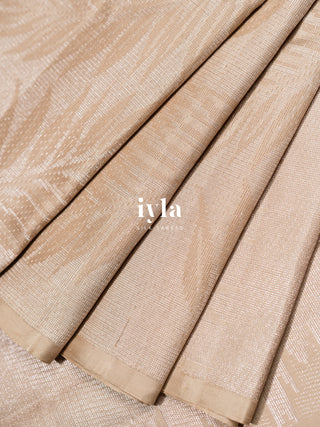 The Asian Royal Fern Kanjeevaram in Oyster Beige