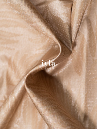 The Asian Royal Fern Kanjeevaram in Oyster Beige
