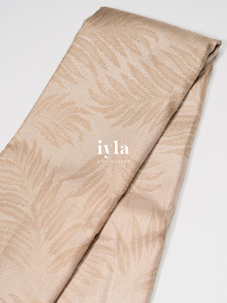 The Asian Royal Fern Kanjeevaram in Oyster Beige