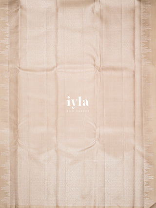 The Asian Royal Fern Kanjeevaram in Oyster Beige