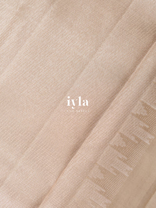 The Asian Royal Fern Kanjeevaram in Oyster Beige