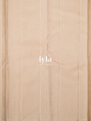 The Asian Royal Fern Kanjeevaram in Oyster Beige