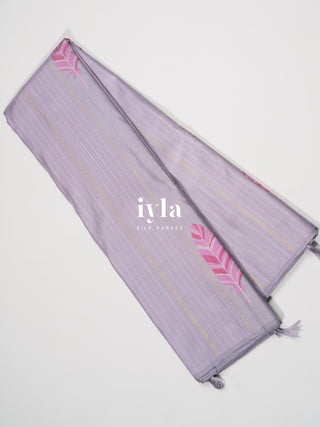 The Banana Grove Whisper Kanjeevaram in Pastel Lavender