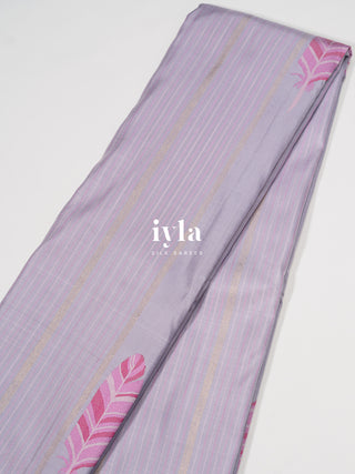 The Banana Grove Whisper Kanjeevaram in Pastel Lavender