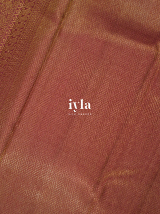 The Birds of Paradise Kanjeevaram in Maroon