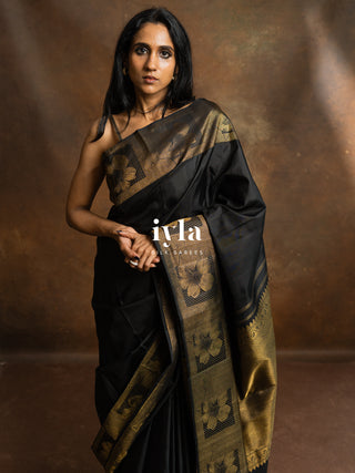 The Black Briar Rose Kanjeevaram