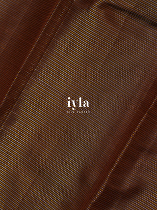 The Walnut Brown Blossom Edit Kanjeevaram