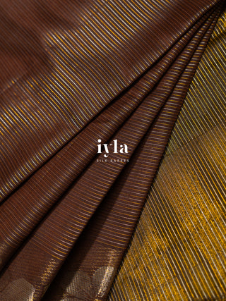 The Walnut Brown Blossom Edit Kanjeevaram