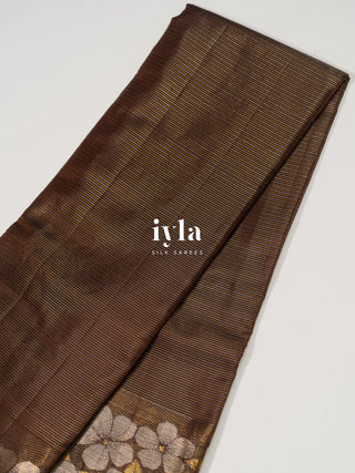 The Walnut Brown Blossom Edit Kanjeevaram