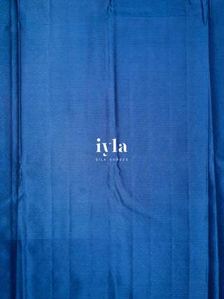 The Artistic Palette Kanjeevaram in Capri Blue