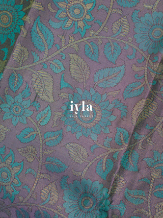 The whispers of Kalamkari Kanjeevaram in Amethyst Smoke