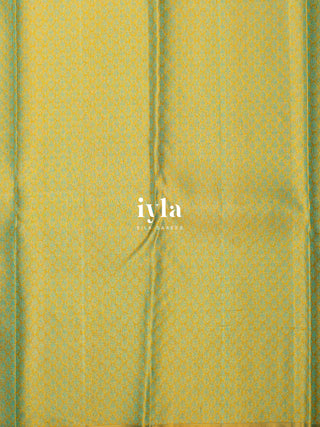 The Exotic Lotus Pond Kanjeevaram Dipped in Gold