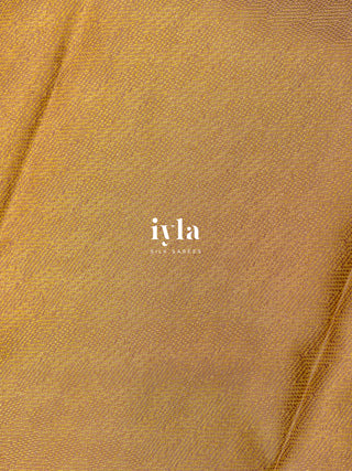 The Mocha Brown Damask Bloom Kanjeevaram