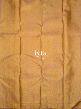 The Mocha Brown Damask Bloom Kanjeevaram