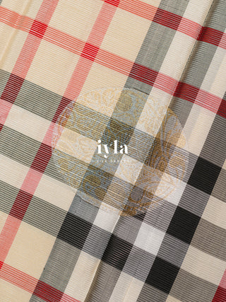 The Classic Burberry Checkered Kanjeevaram