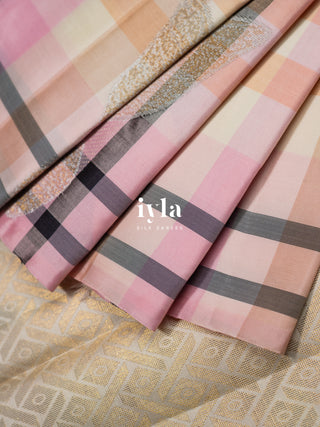 The Burberry Checkered Butterfly Weave Kanjeevaram