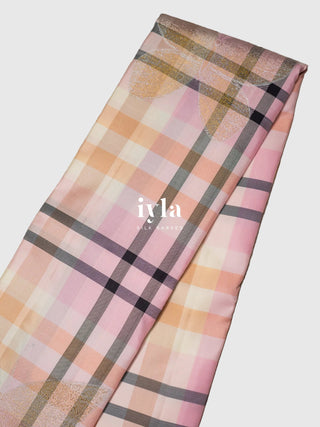 The Burberry Checkered Butterfly Weave Kanjeevaram