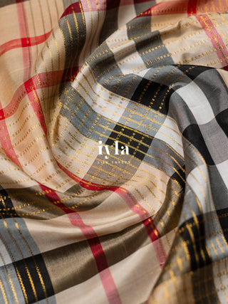 The Burberry Checkered Kanjeevaram