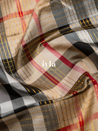 The Burberry Checkered Kanjeevaram