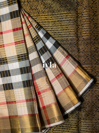 The Burberry Checkered Kanjeevaram