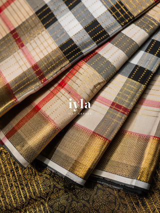 The Burberry Checkered Kanjeevaram