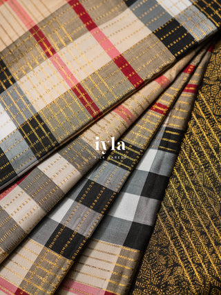 The Burberry Checkered Kanjeevaram