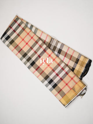 The Burberry Checkered Kanjeevaram