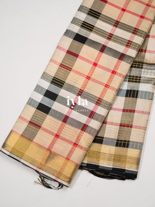 The Burberry Checkered Kanjeevaram