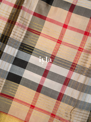 The Burberry Checkered Kanjeevaram