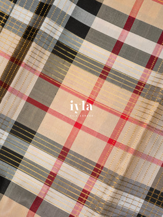 The Burberry Checkered Kanjeevaram