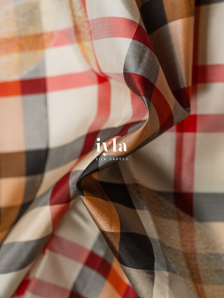 The Classic Burberry Checkered Kanjeevaram