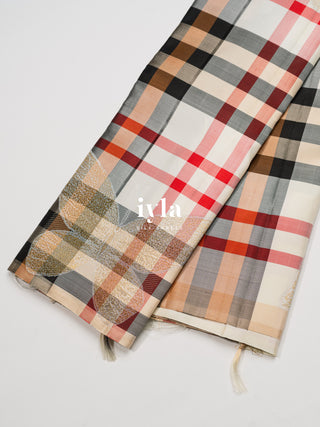 The Classic Burberry Checkered Kanjeevaram