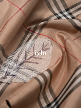 The Burberry Checkered Colour Burst Kanjeevaram