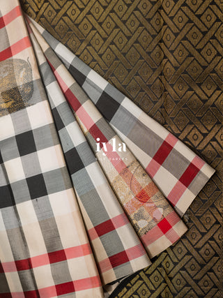 The Burberry Checks Deer Kanjeevaram